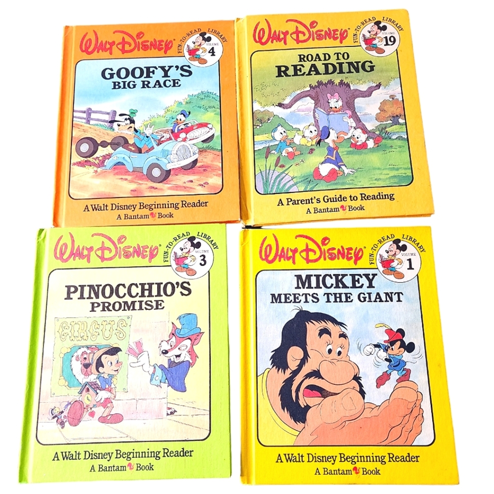 4 Vintage Walt Disney Bantam books